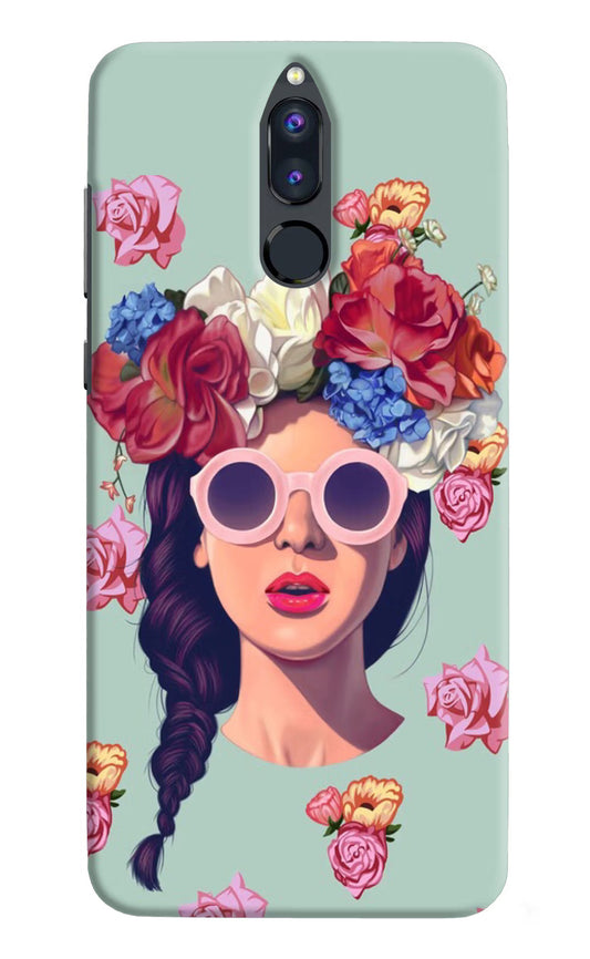 Pretty Girl Honor 9i Hard Case Back Cover by Casekaro