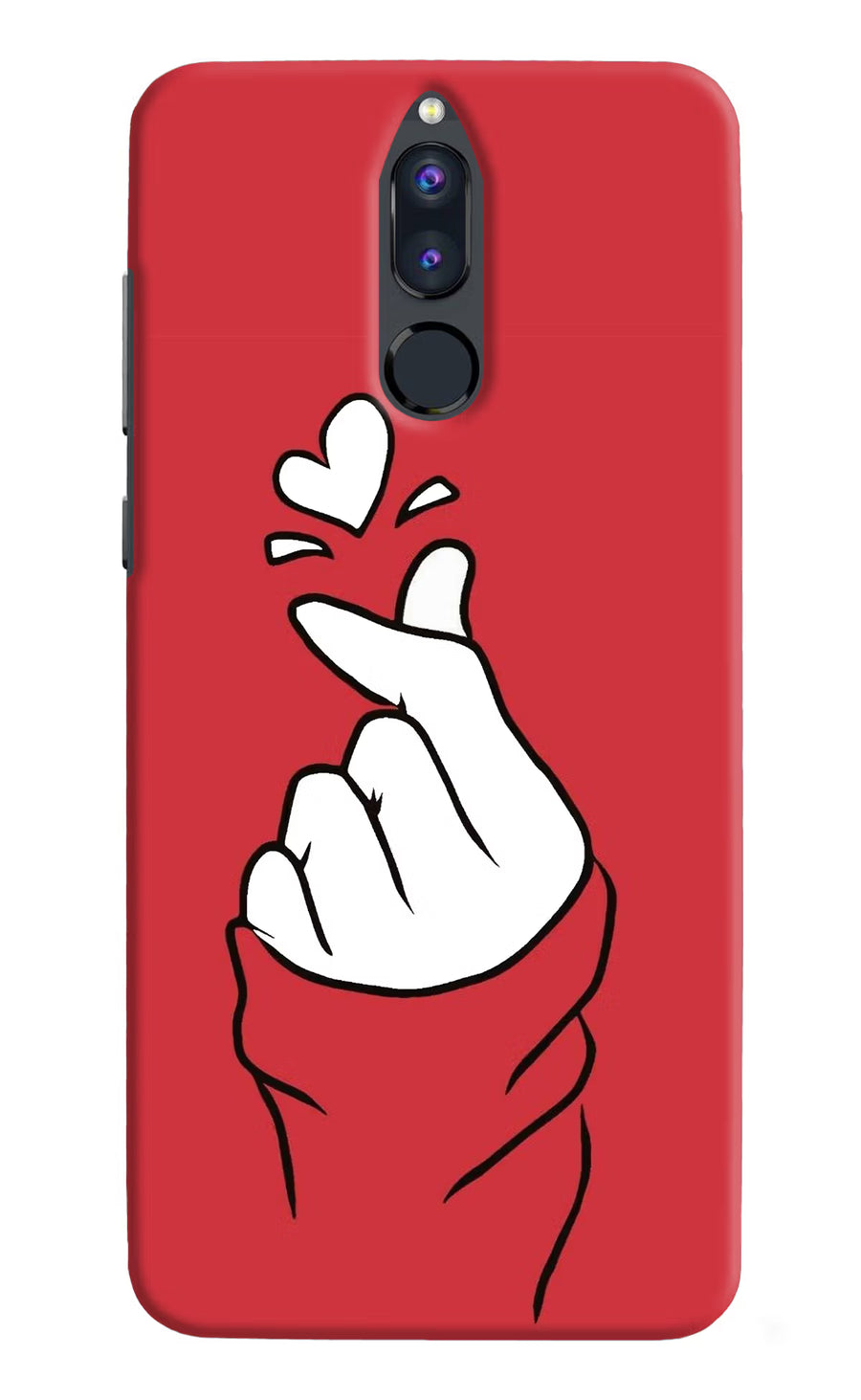 Korean Love Sign Honor 9i Back Cover, Hard case