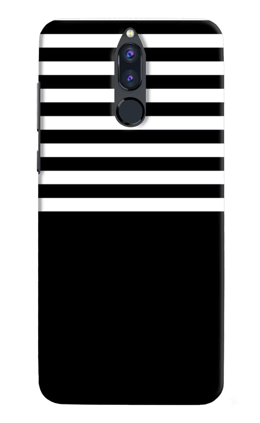 Black and White Print Honor 9i Hard Case Back Cover by Casekaro