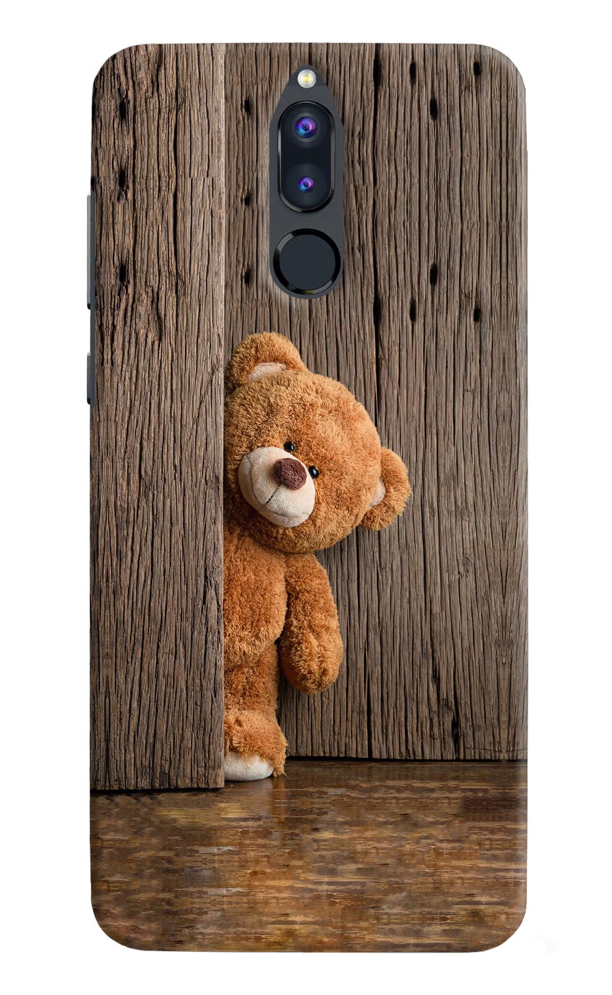 Teddy Wooden Honor 9i Hard Case Back Cover by Casekaro