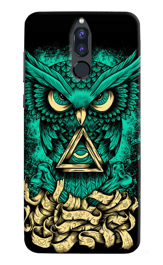 Green Owl Honor 9i Hard Case Back Cover by Casekaro