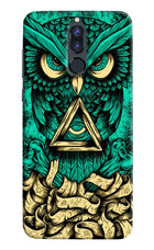 Green Owl Honor 9i Hard Case Back Cover by Casekaro