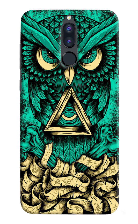 Green Owl Honor 9i Hard Case Back Cover by Casekaro