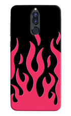 Fire Flames Honor 9i Hard Case Back Cover by Casekaro