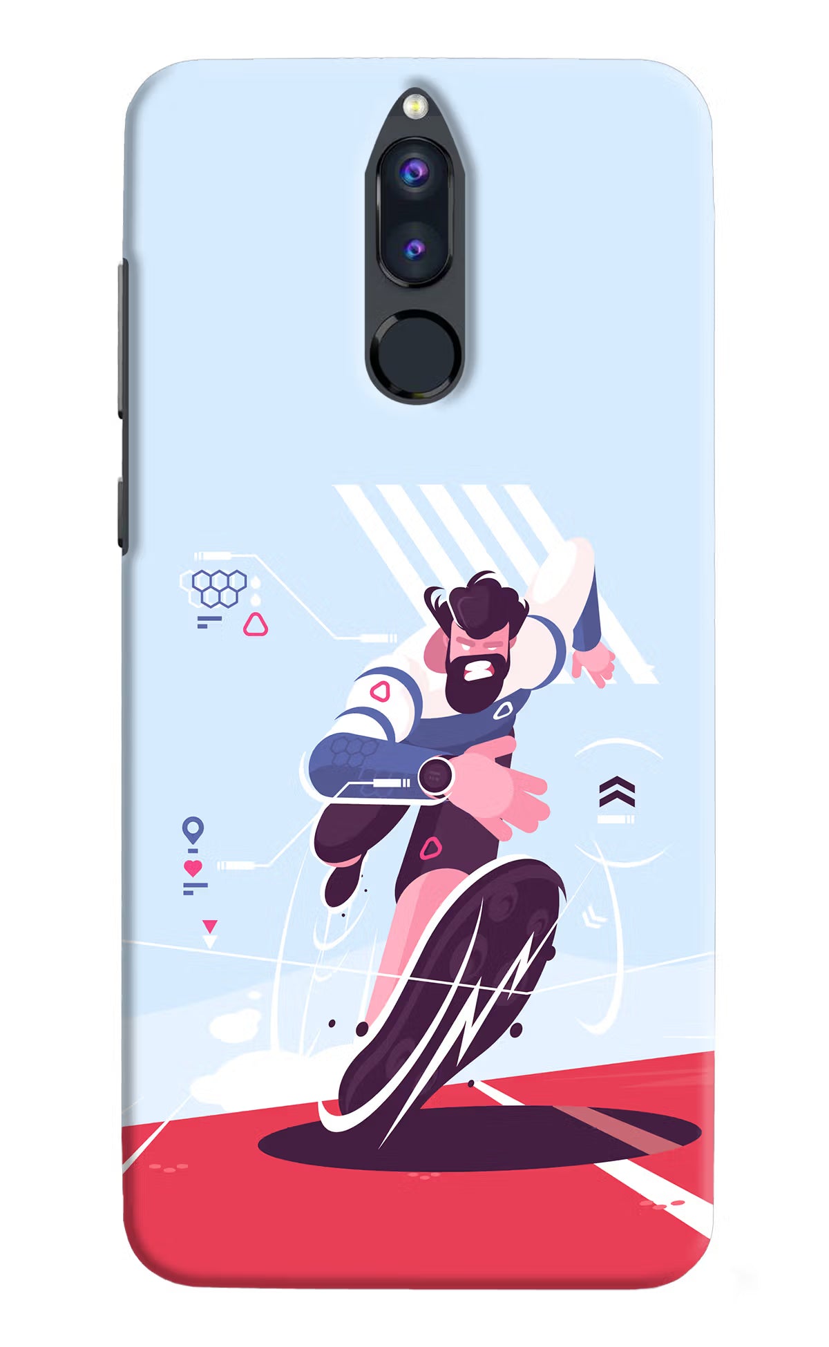 Run Pro Honor 9i Hard Case Back Cover by Casekaro