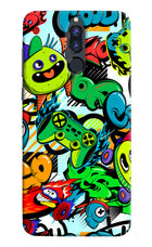 Game Doodle Honor 9i Hard Case Back Cover by Casekaro