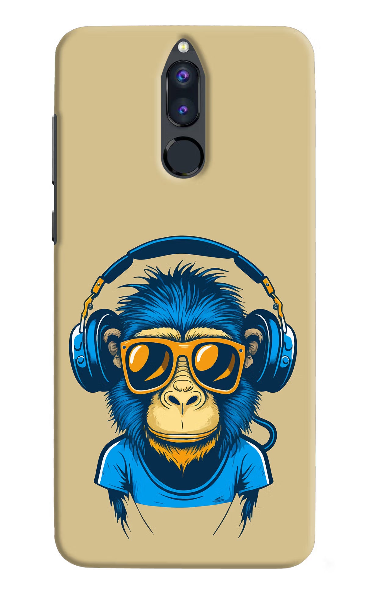 Monkey Headphone Honor 9i Hard Case Back Cover by Casekaro