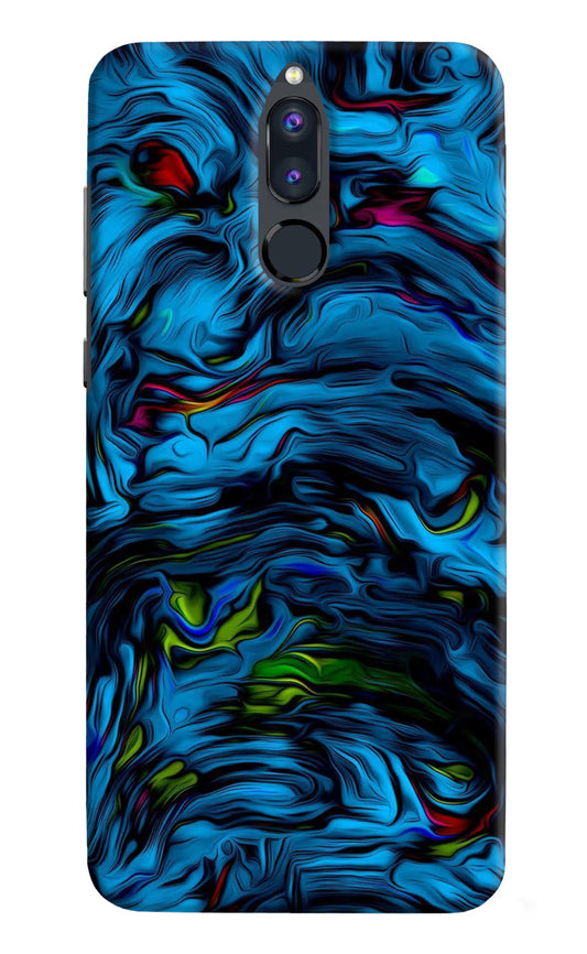 Dark Blue Abstract Honor 9i Hard Case Back Cover by Casekaro