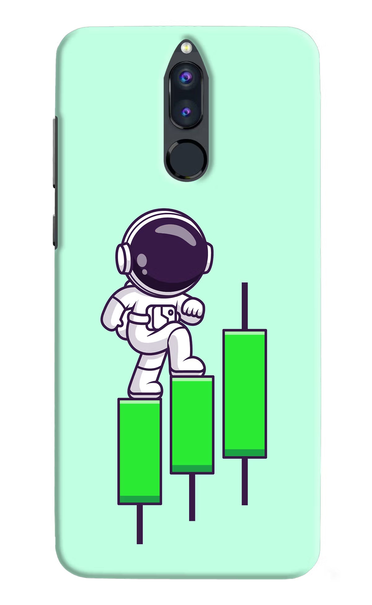 Astronaut Trader Honor 9i Hard Case Back Cover by Casekaro
