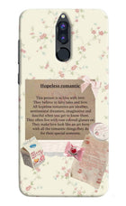 Hopeless Romantic Honor 9i Hard Case Back Cover by Casekaro