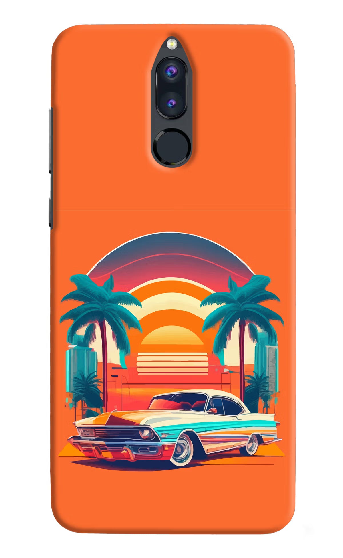 Palm Drive 80s Honor 9i Hard Case Back Cover by Casekaro