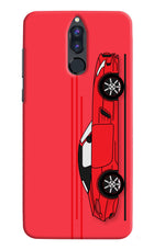 Red Velocity Honor 9i Hard Case Back Cover by Casekaro
