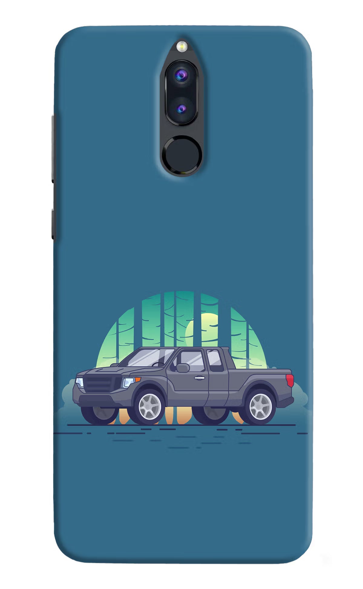 Retro Garage Vibe Honor 9i Hard Case Back Cover by Casekaro