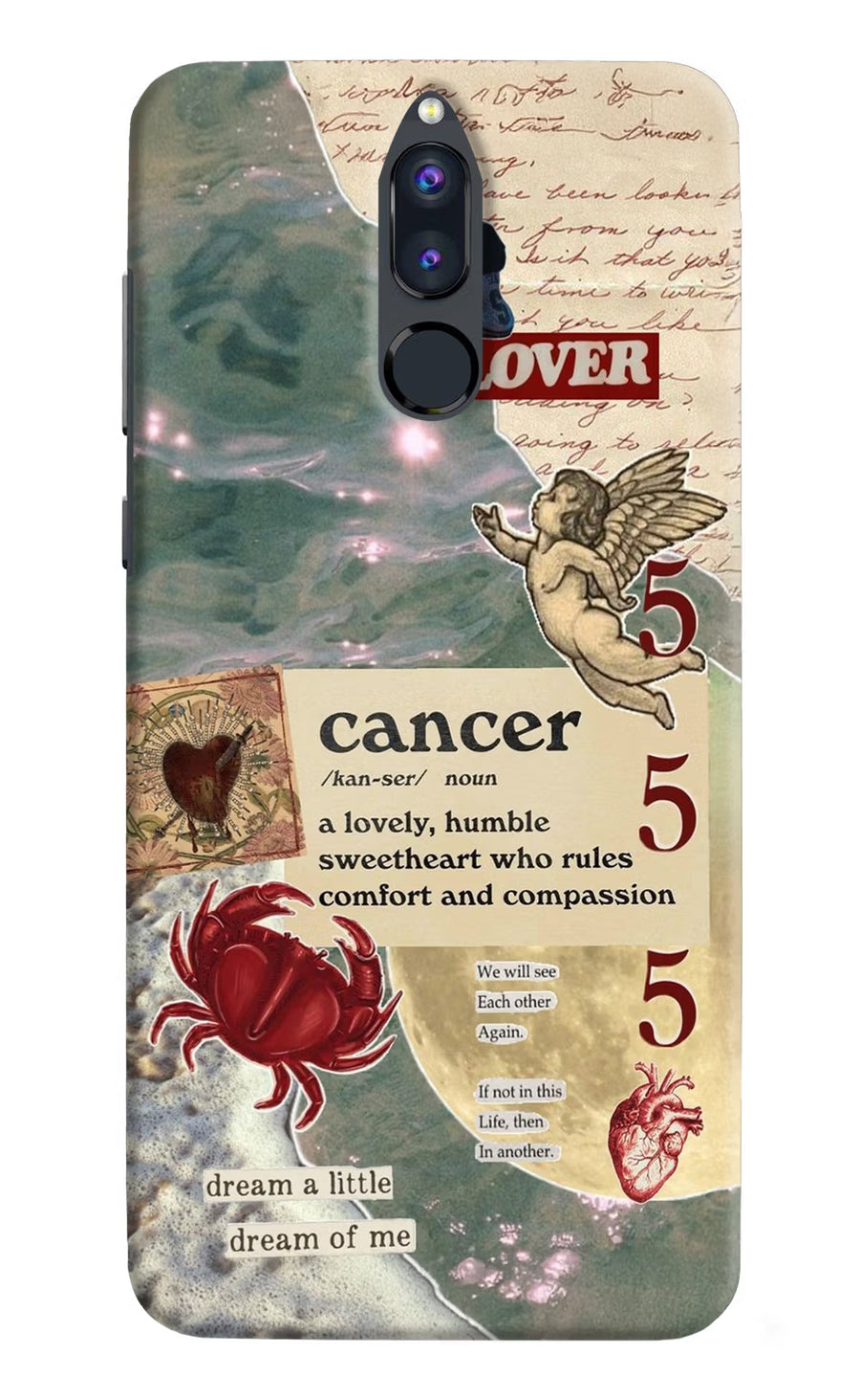Cancer Zodiac Honor 9i Back Cover, Hard case