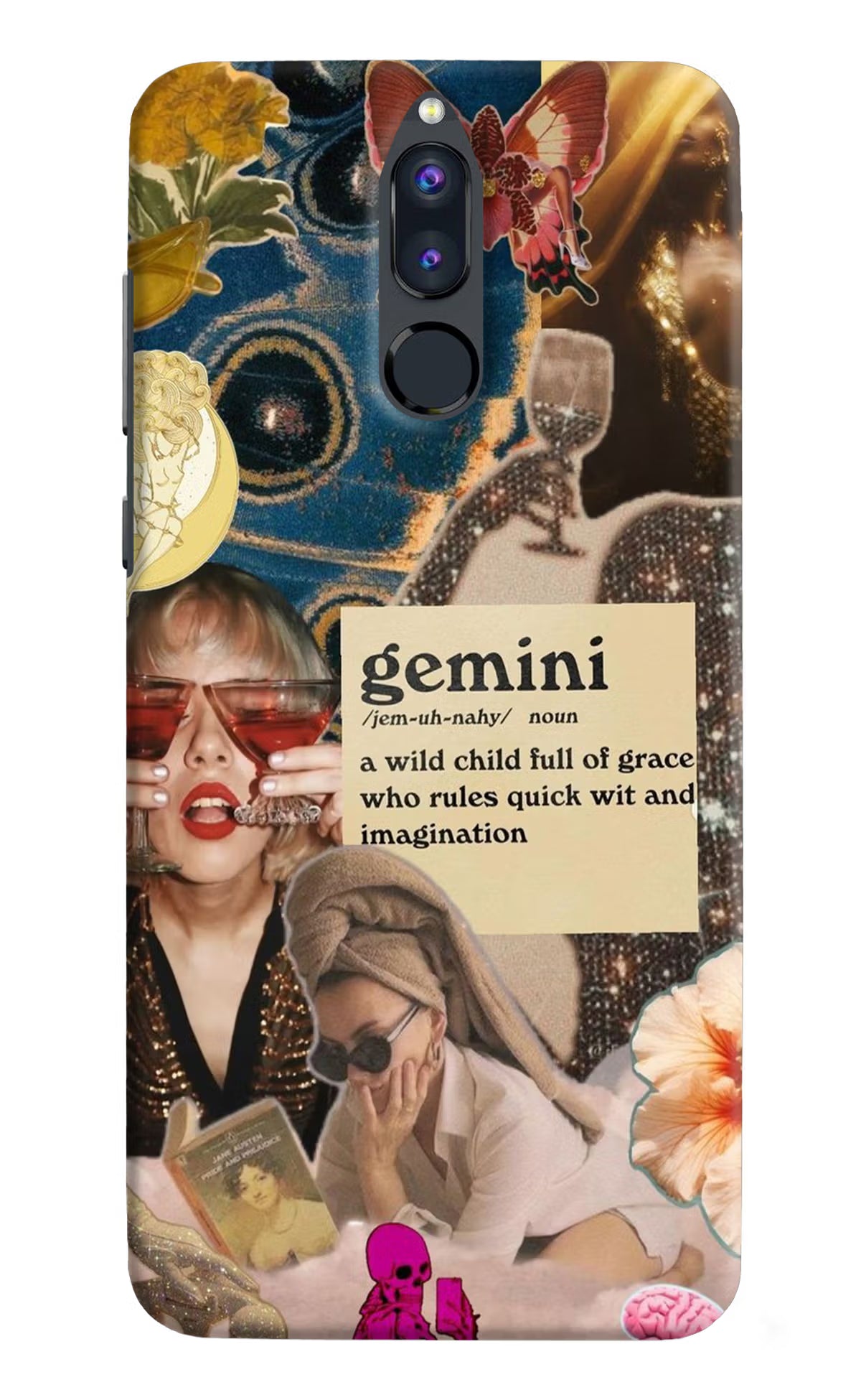 Gemini Zodiac Honor 9i Hard Case Back Cover by Casekaro