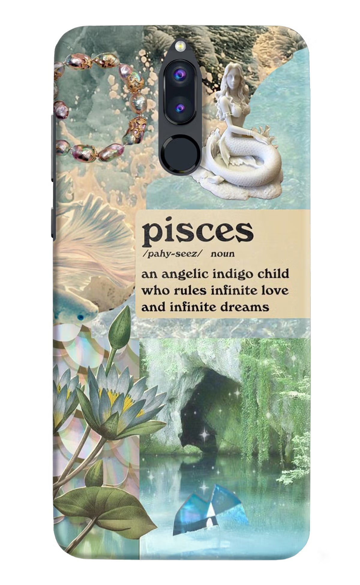 Pisces Zodiac Honor 9i Hard Case Back Cover by Casekaro