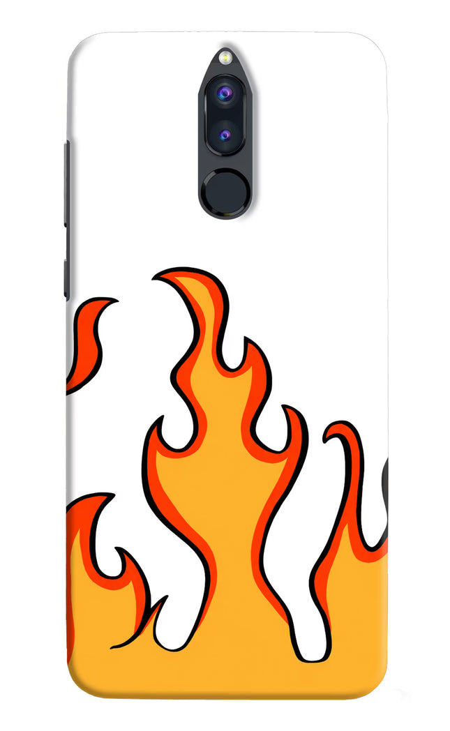 Fired Up – White Honor 9i Hard Case Back Cover by Casekaro