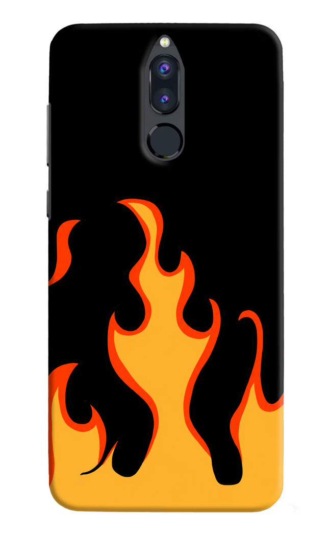 Fired Up – Black Honor 9i Hard Case Back Cover by Casekaro