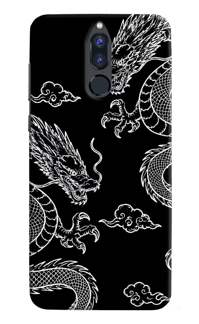 Twin Dragons Honor 9i Hard Case Back Cover by Casekaro