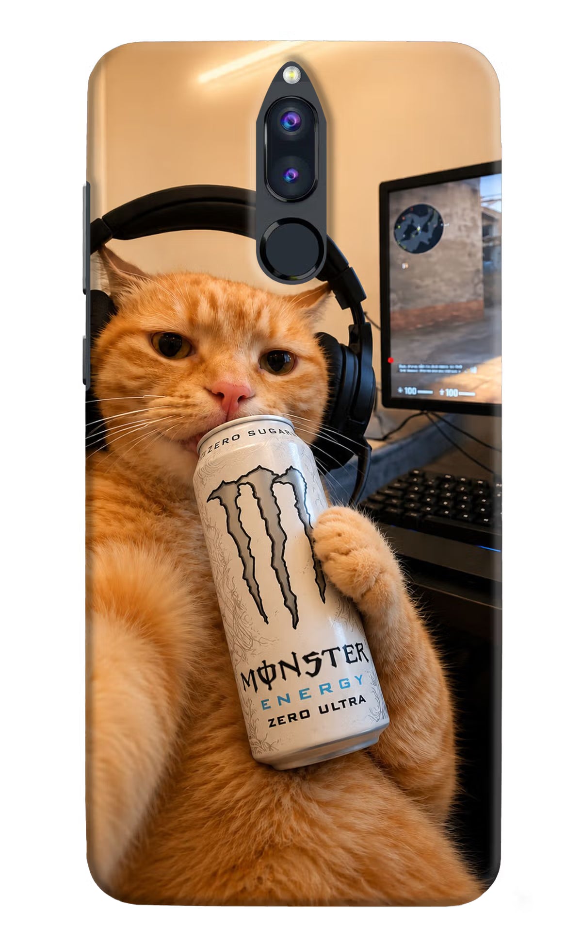 Gamer Cat Energy Honor 9i Back Cover