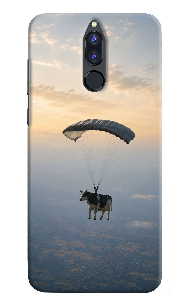 Skydiving Cow Honor 9i Hard Case Back Cover by Casekaro