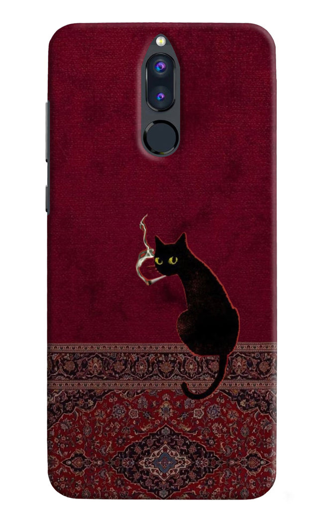 Midnight Cat Honor 9i Hard Case Back Cover by Casekaro