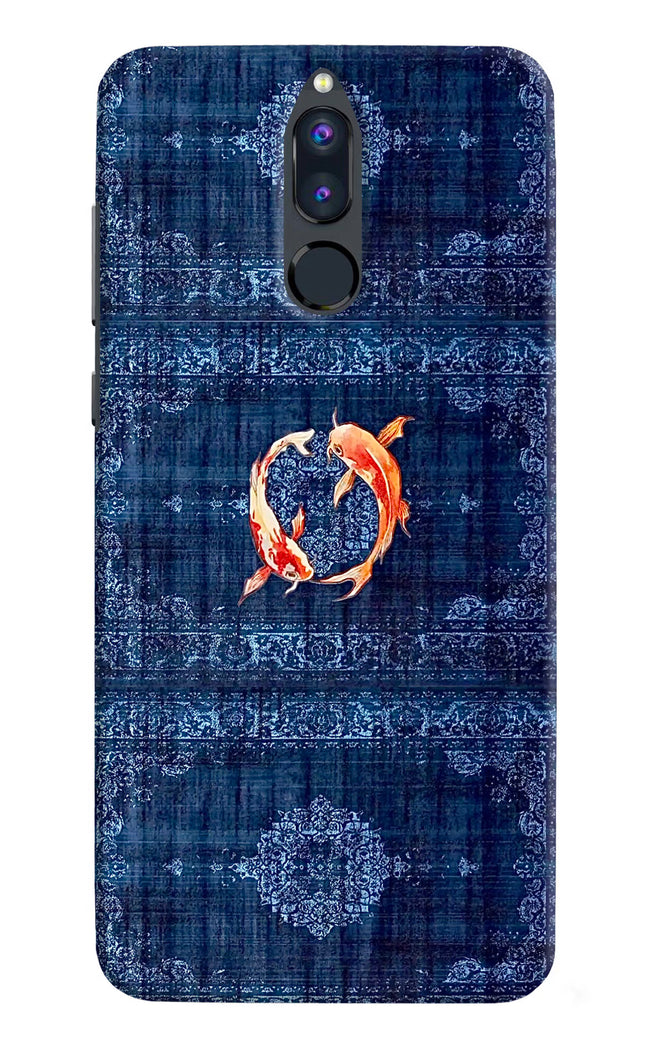 Koi Blue Honor 9i Hard Case Back Cover by Casekaro