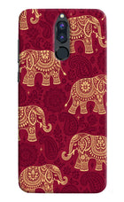 Maroon Elephant Honor 9i Hard Case Back Cover by Casekaro