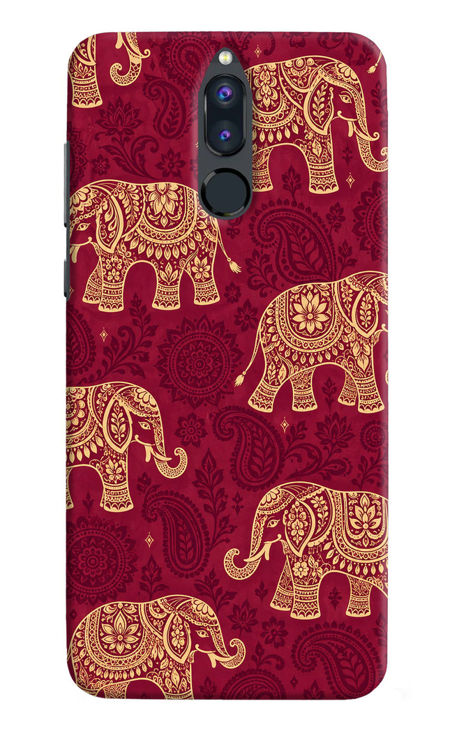 Maroon Elephant Honor 9i Hard Case Back Cover by Casekaro