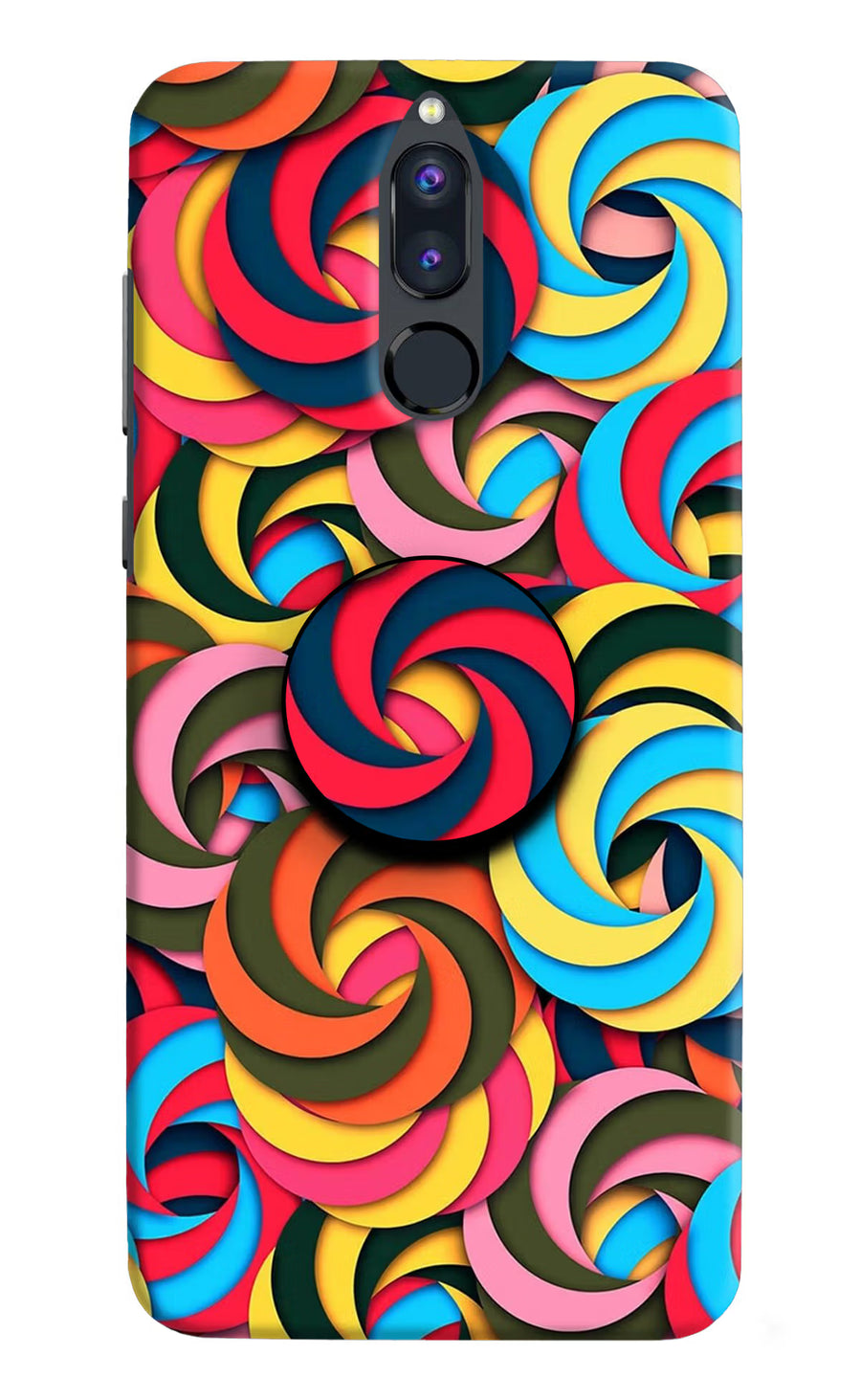 Spiral Pattern Honor 9i Pop Case, Hard case