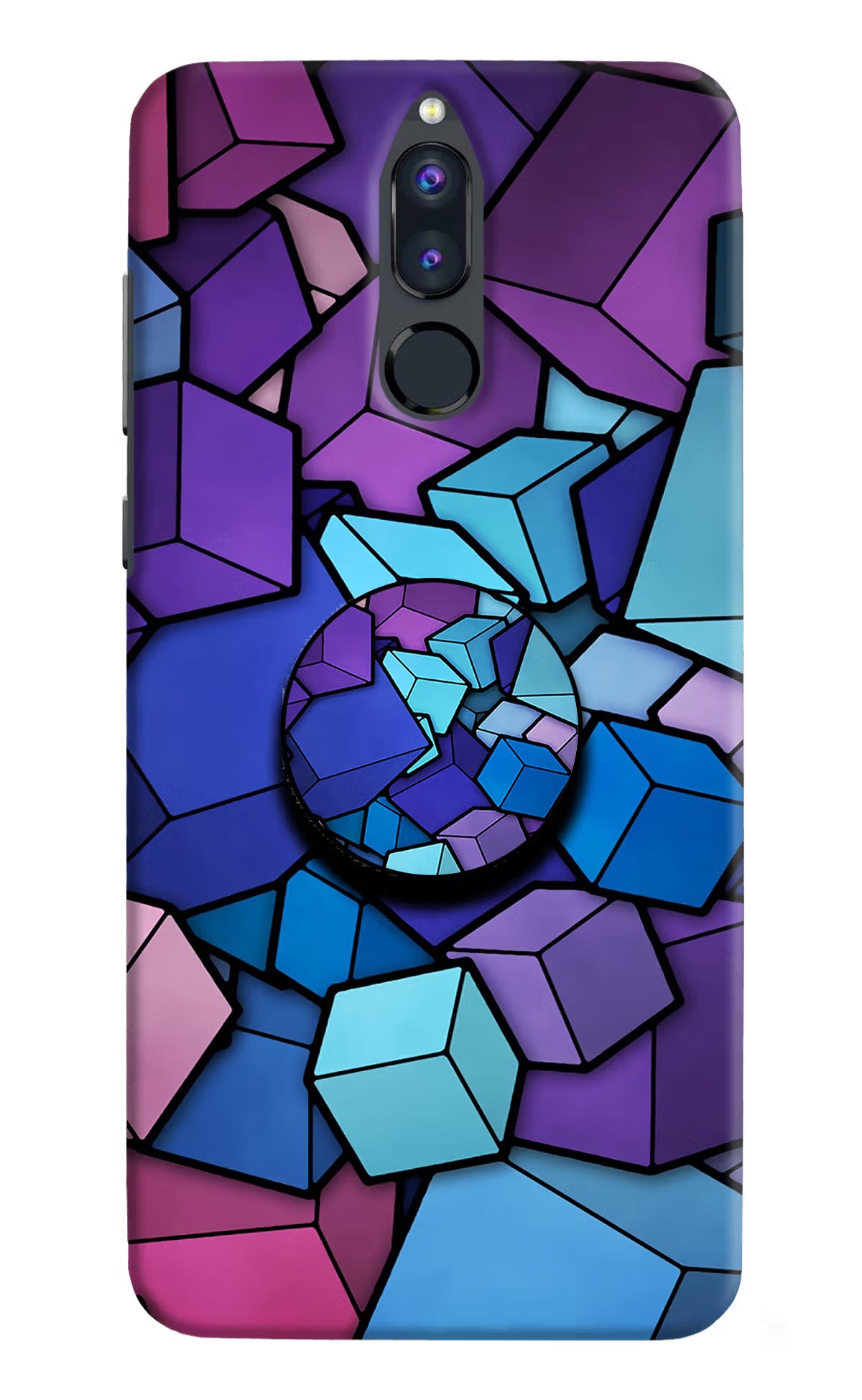 Cubic Abstract Honor 9i Pop Case by Casekaro