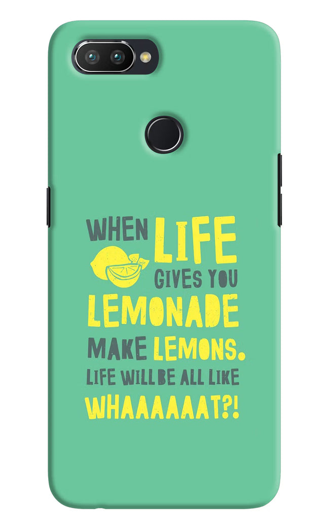 Quote Realme U1 Hard Case Back Cover by Casekaro