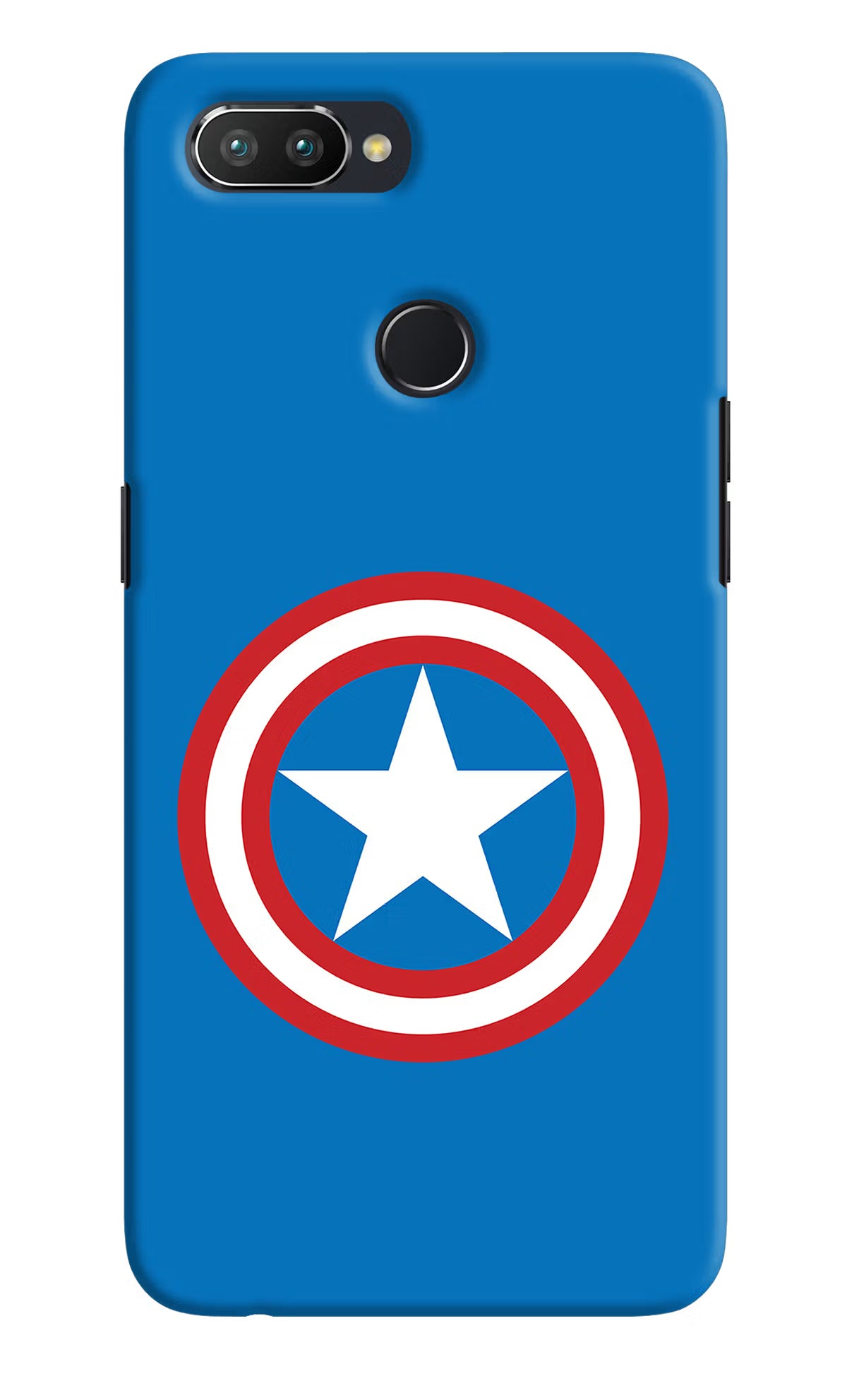 Captain America Logo Realme U1 Hard Case Back Cover by Casekaro