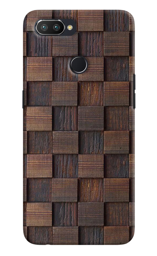 Wooden Cube Design Realme U1 Hard Case Back Cover by Casekaro