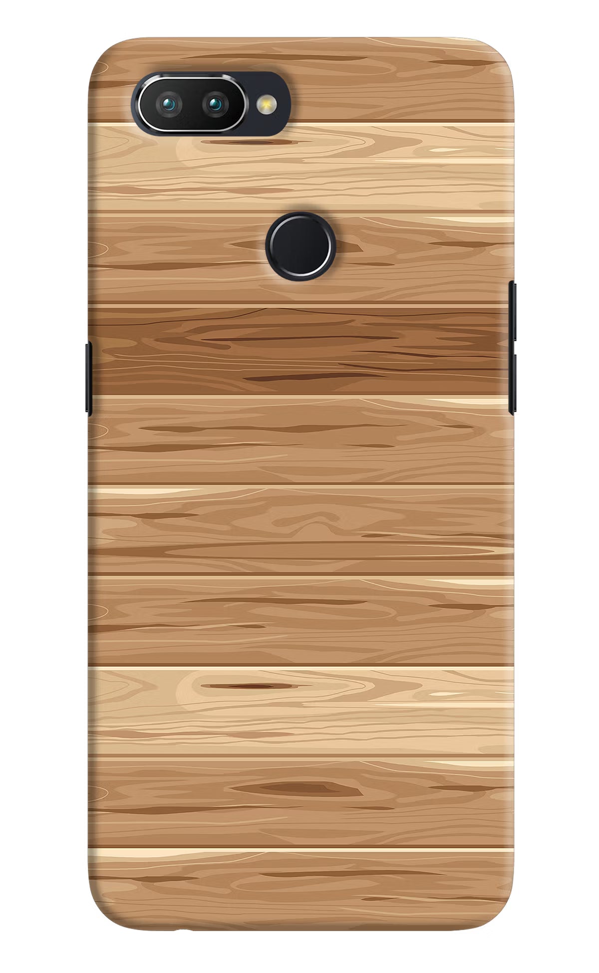 Wooden Vector Realme U1 Hard Case Back Cover by Casekaro