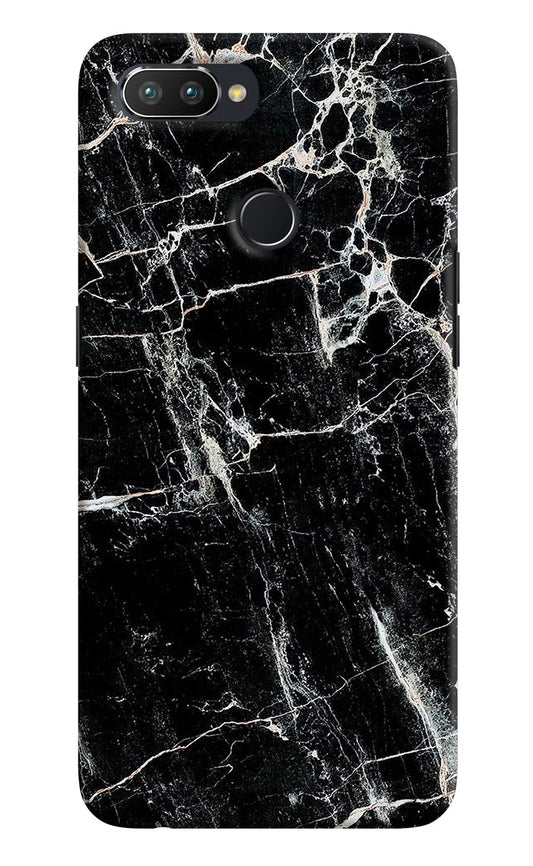 Black Marble Texture Realme U1 Hard Case Back Cover by Casekaro