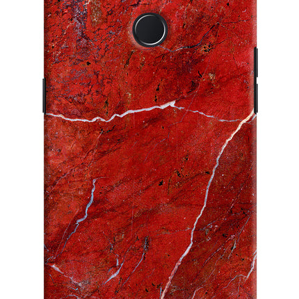 Red Marble Design Realme U1 Hard Case Back Cover by Casekaro