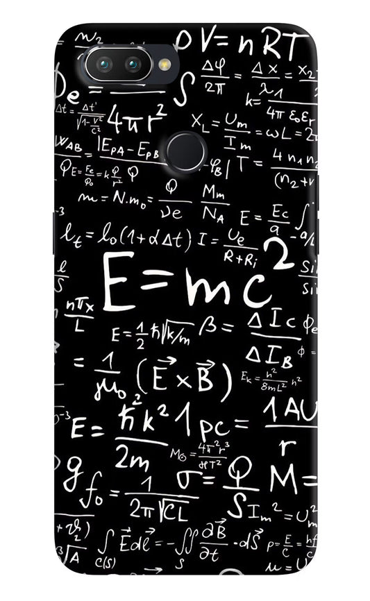 Physics Formula Realme U1 Hard Case Back Cover by Casekaro