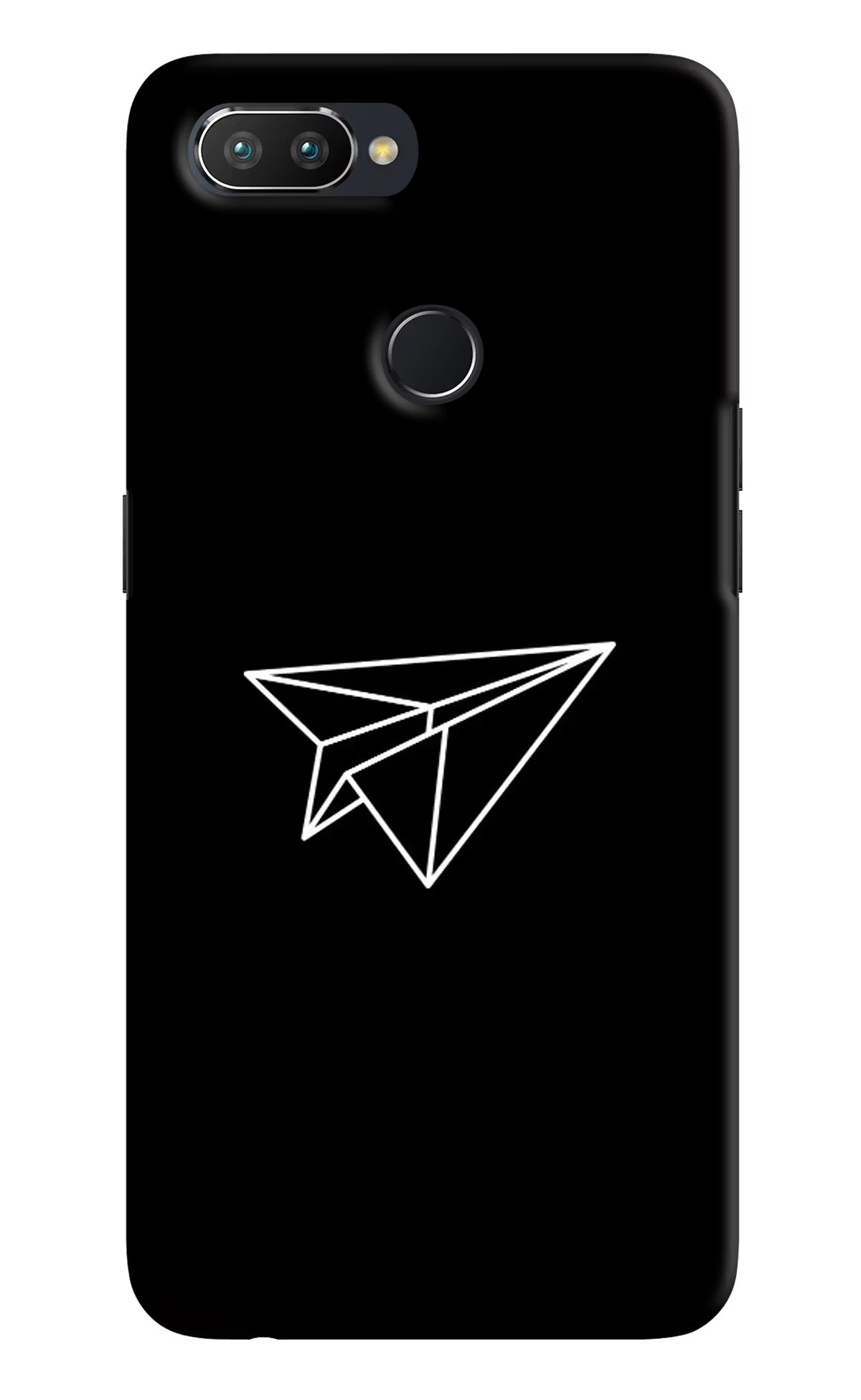 Paper Plane White Realme U1 Hard Case Back Cover by Casekaro