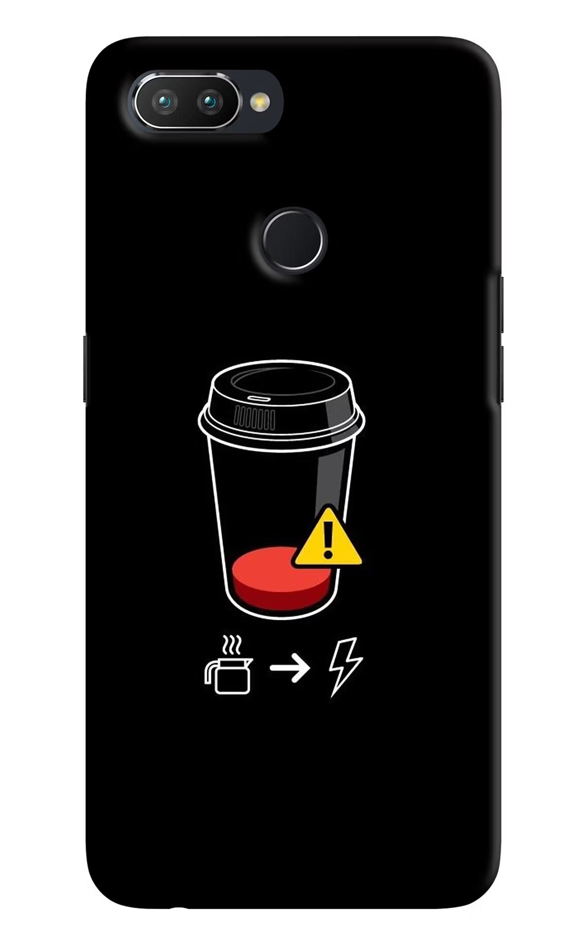 Coffee Realme U1 Hard Case Back Cover by Casekaro