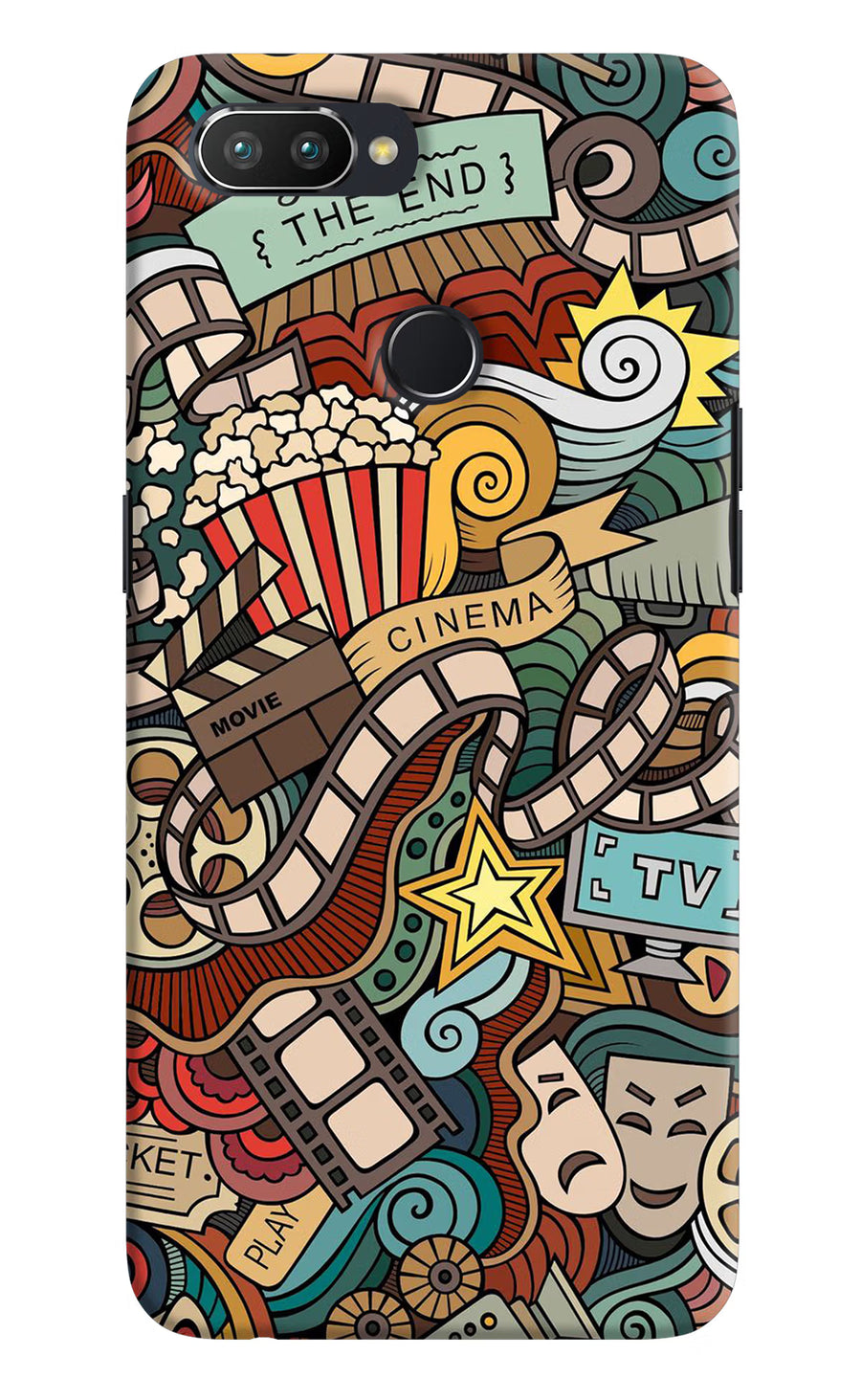 Cinema Abstract Realme U1 Back Cover, Hard case