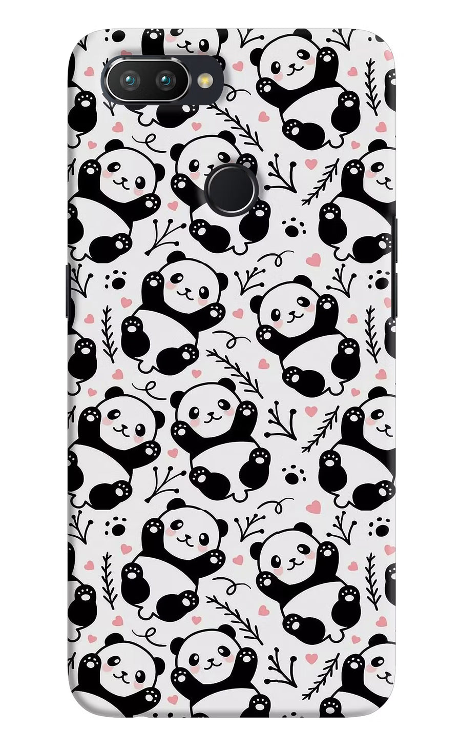 Cute Panda Realme U1 Back Cover, Hard case