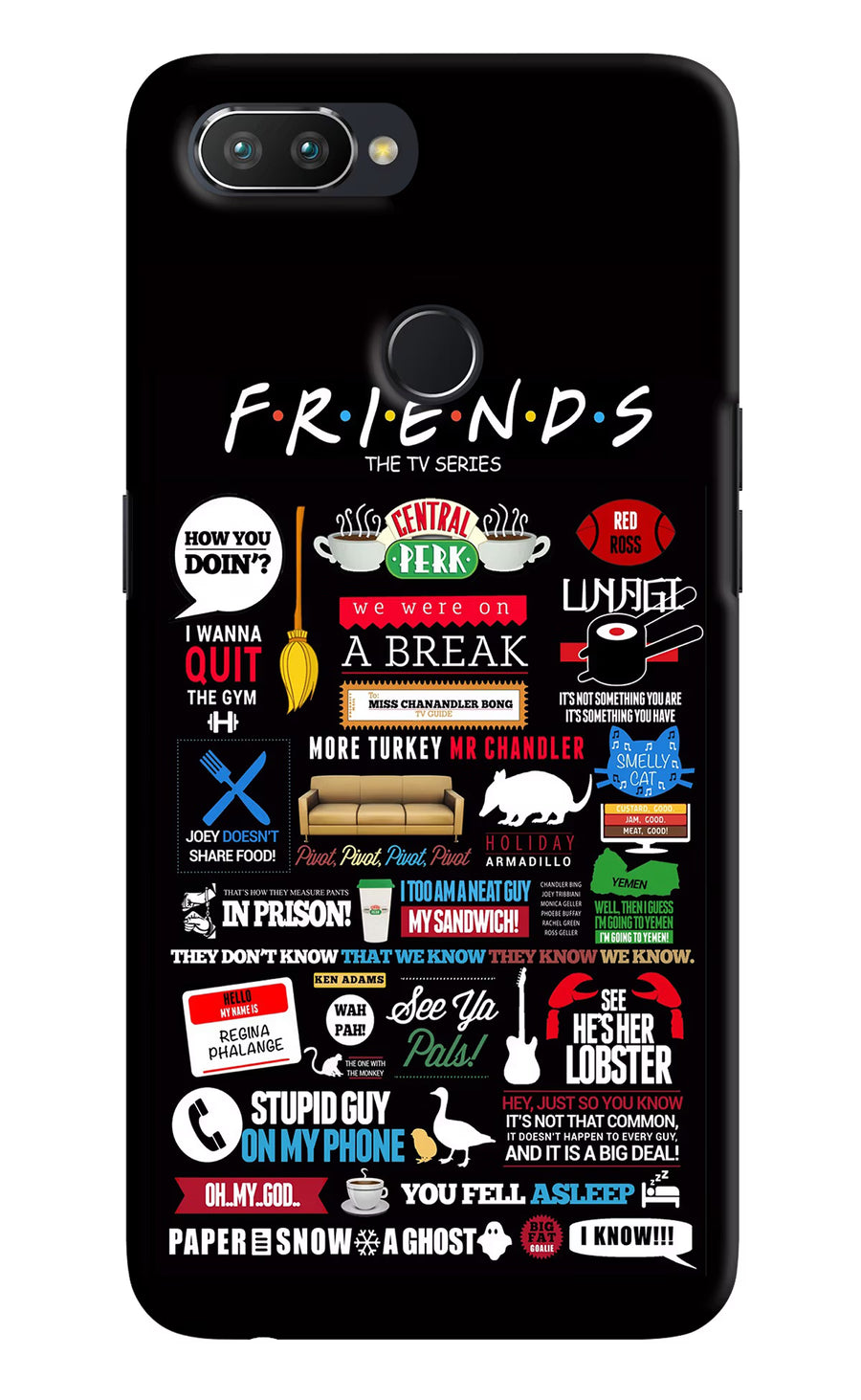 FRIENDS Realme U1 Back Cover, Hard case