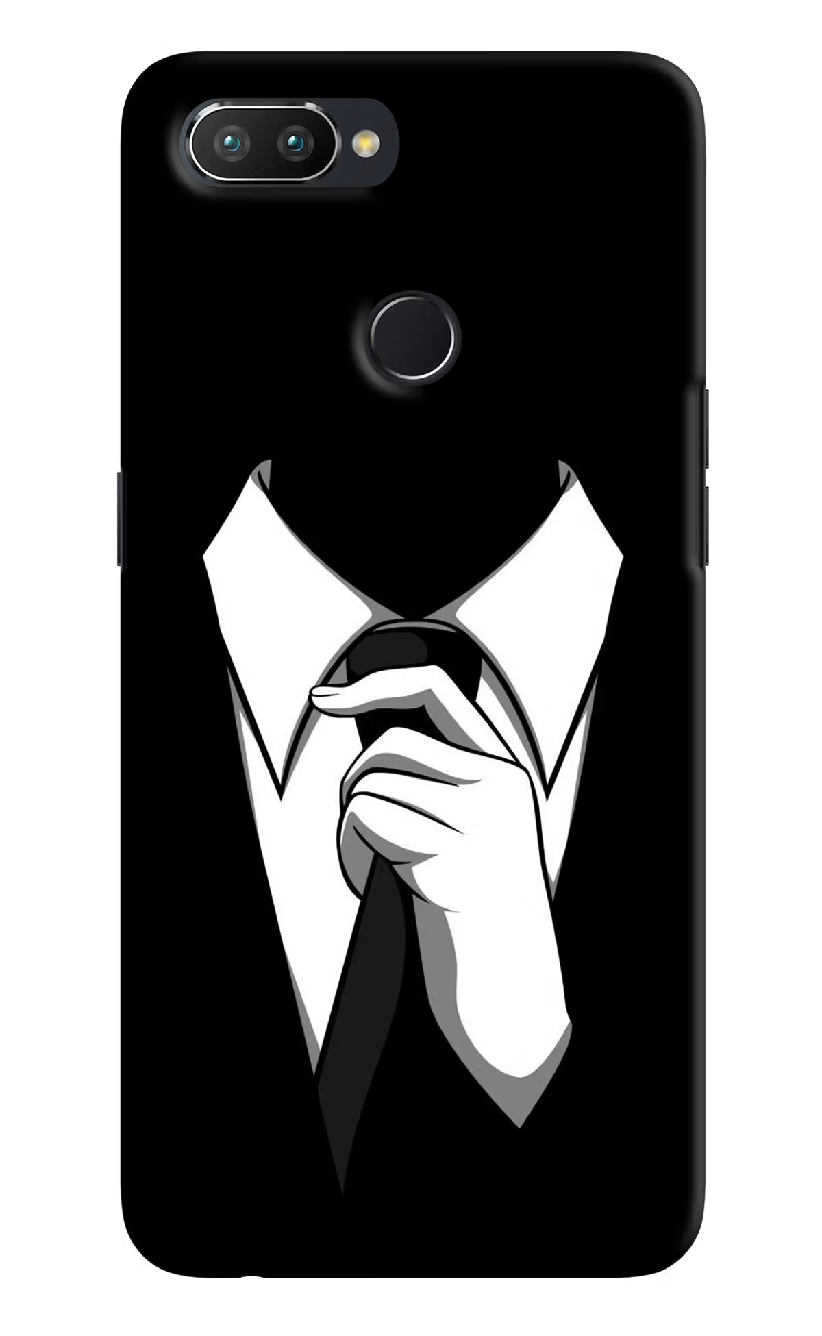 Black Tie Realme U1 Hard Case Back Cover by Casekaro