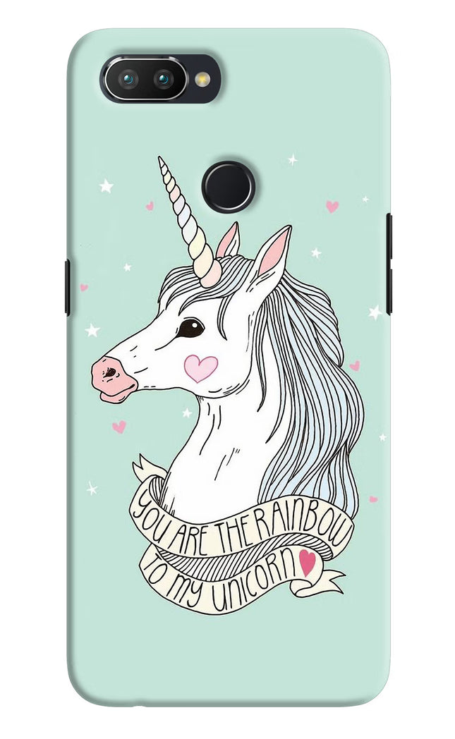 Unicorn Wallpaper Realme U1 Hard Case Back Cover by Casekaro