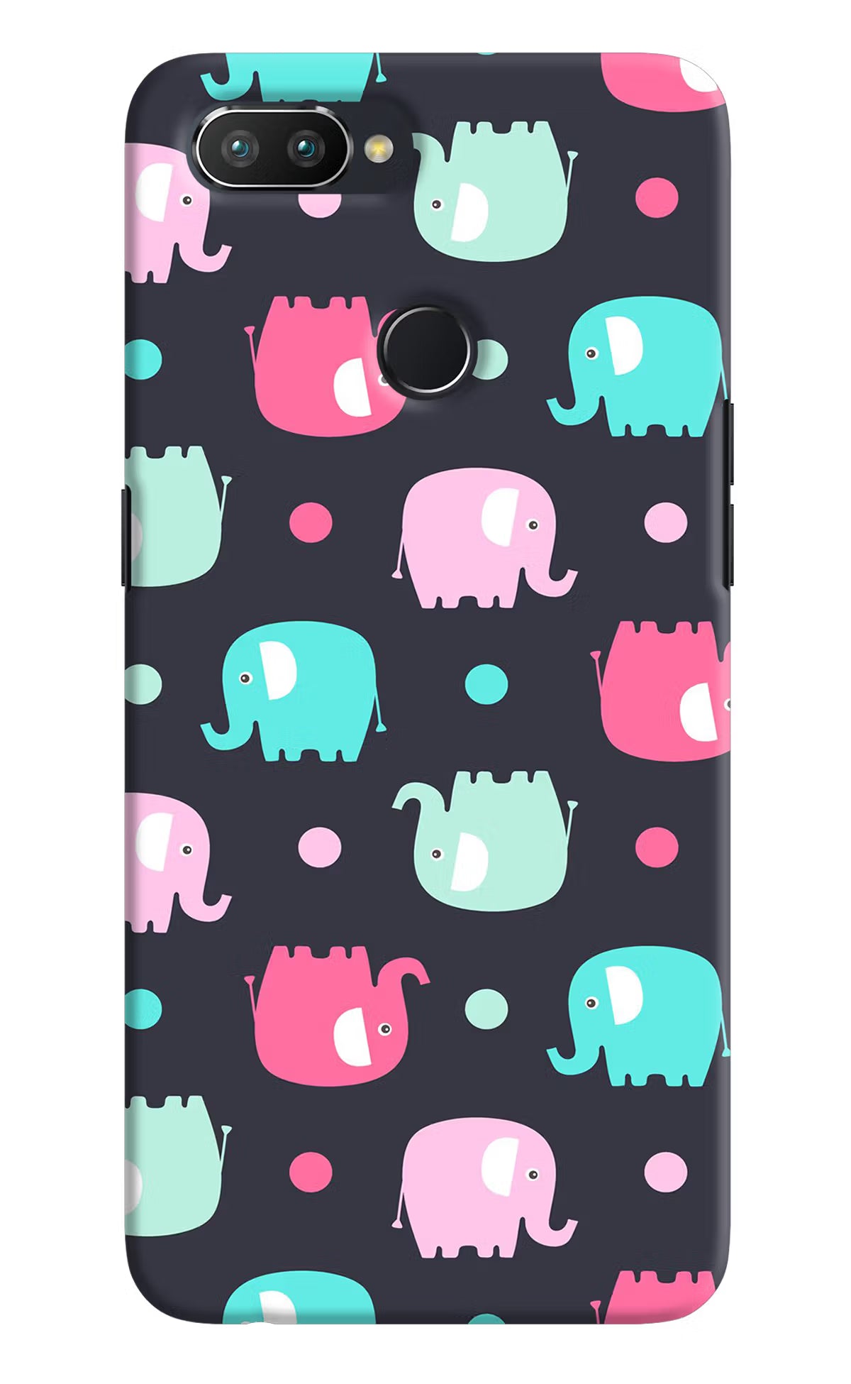 Elephants Realme U1 Hard Case Back Cover by Casekaro