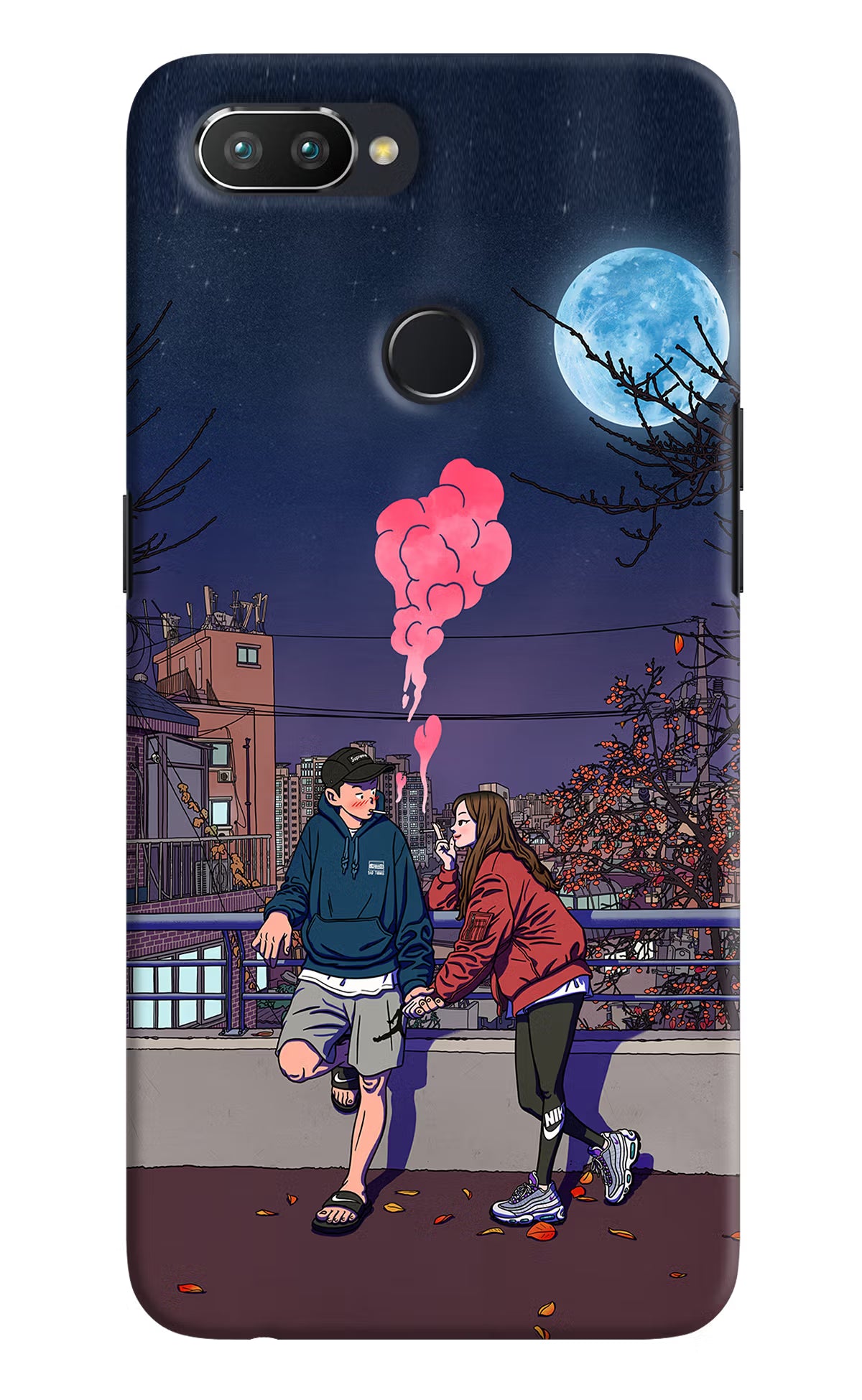 Chilling Couple Realme U1 Hard Case Back Cover by Casekaro