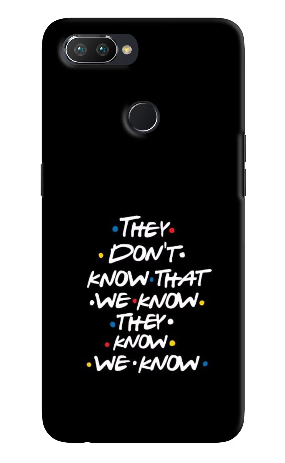 FRIENDS Dialogue Realme U1 Hard Case Back Cover by Casekaro
