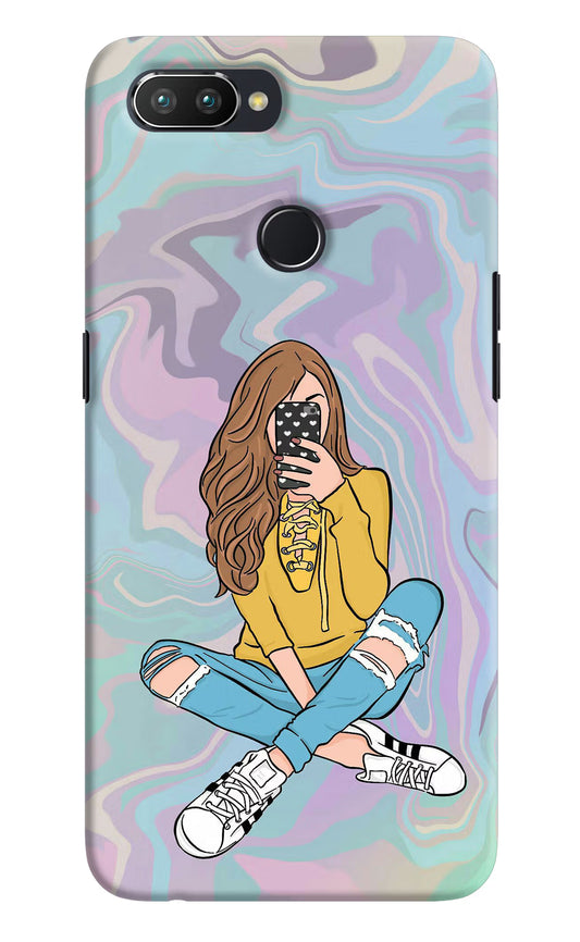 Selfie Girl Realme U1 Hard Case Back Cover by Casekaro