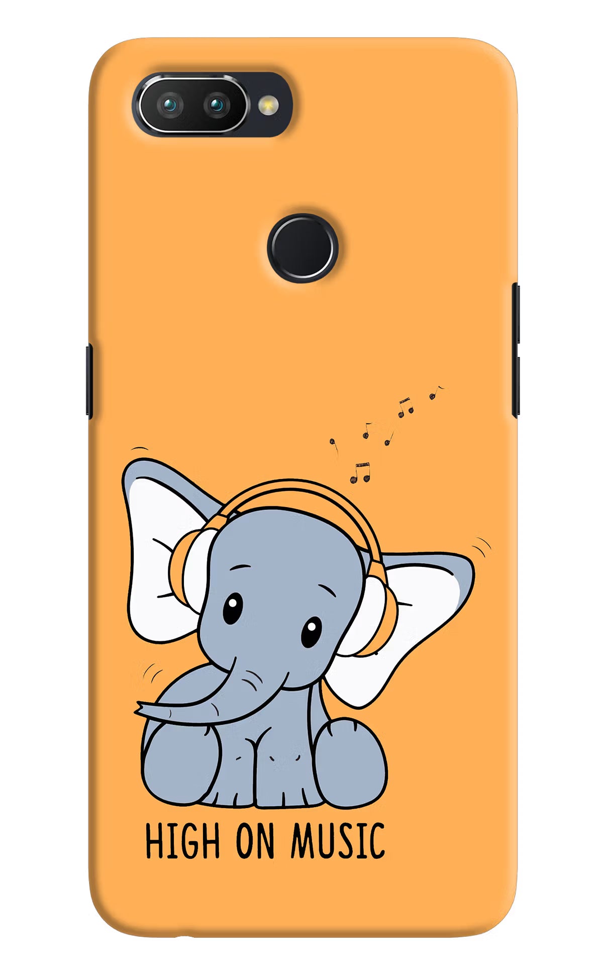 High On Music Realme U1 Hard Case Back Cover by Casekaro